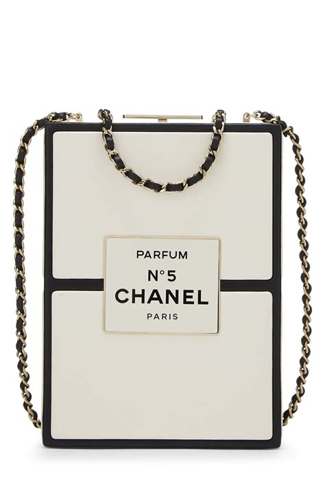 chanel perfume clutch price|CHANEL Lambskin No. 5 Perfume Box Evening Clutch White.